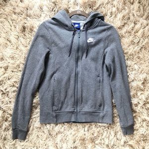 Nike Full Zip Gray Hoodie